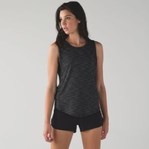 lululemon Var-City Muscle Tank Heather Black | 8